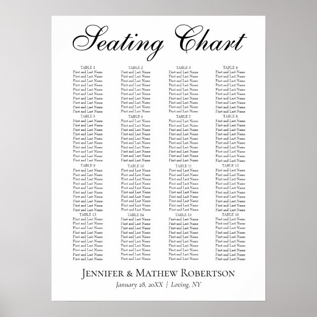 Poster Casamento Minimalista Clássico Moderno (Frente)