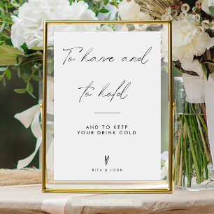 Poster Casamento Minimalista Para Ter E Para Manter Sinal