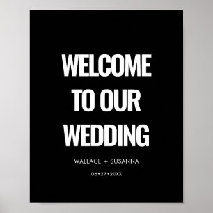 Poster Casamento minimalista simples