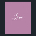 Poster Casamento Mínimo de Cor Sólida da Ópera Personaliz<br><div class="desc">Adorável cor de mauve de ópera primavera púrpura de luz. Simples e moderno estilo de chic moderno e minimalista,  estética pastel em cor sólida lavanda. Decoração da casa Mauve,  decoração estética mauve,  cozinha mauve,  cor mauve.</div>