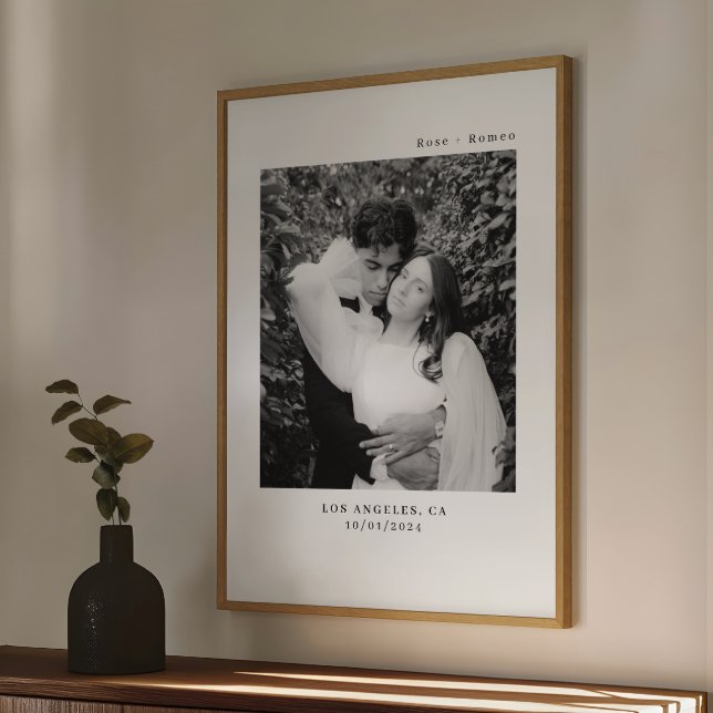 Poster Casamento Moderno Minimalista (Criador carregado)