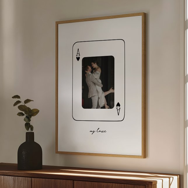 Poster Casamento Moderno Minimalista (Criador carregado)