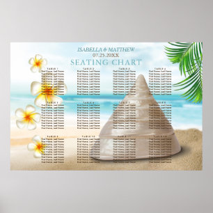 Poster Casamento na praia - Gráfico de assentos