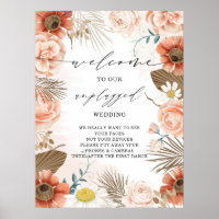 Casamento Não Conectado Rustic Boho Terracotta Flo