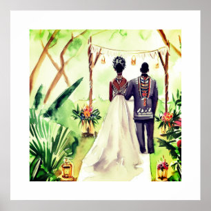 Poster Casamento Negro