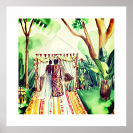 Poster Casamento Negro