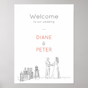 Poster Casamento Negro e Branco Minimalista de Picnic Jar