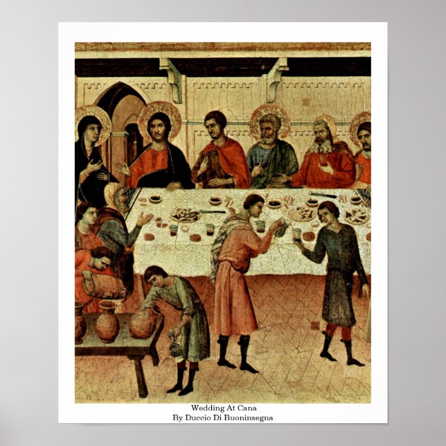 Póster Casamento No Cana Por Duccio Di Buoninsegna (Frente)