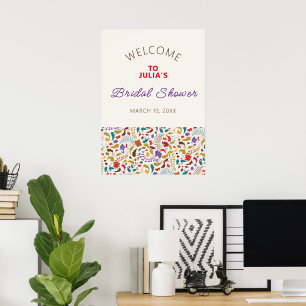 Poster Casamento no Jardim de Flores Exóticas Wild Rose W