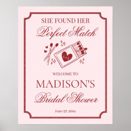 Poster Casamento Perfeito Feito no Céu Boas-Vindas ao Chá
