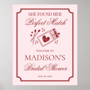 Poster Casamento Perfeito Feito no Céu Boas-Vindas ao Chá