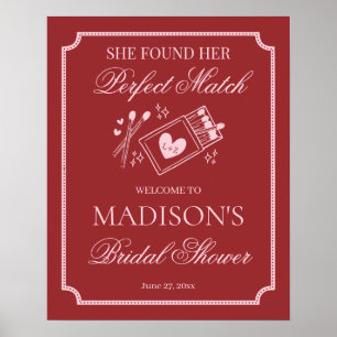 Poster Casamento Perfeito Feito no Céu Boas-Vindas ao Chá