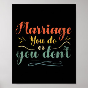 Poster Casamento Que Você Faz Ou Não Casamento Design Par