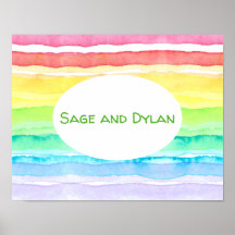 Casamento Rainbow Watercolor