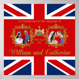 Poster Casamento Real - William e Kate