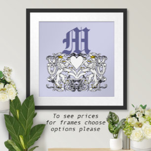 Poster Casamento Renascença Leão Rampante