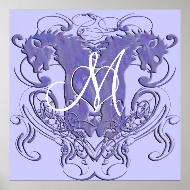Poster Casamento Renascentista Lion Rampant (Frente)
