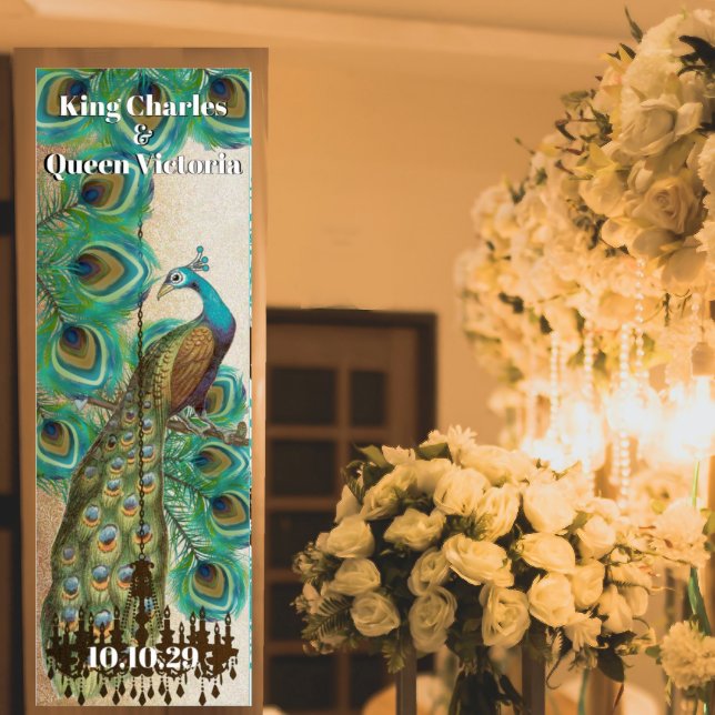 Póster Casamento Renascentista Medieval de Peacock (Criador carregado)