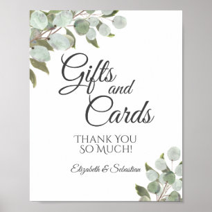 Poster Casamento Rustic Eucalyptus Greenery Gifts & Cards