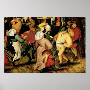 Poster Casamento rústico, detalhe de pessoas da dança