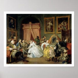 Póster Casamento um modo do la: IV, o Toilette, c.1743