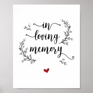 Poster Casamento Vinhas Rústicas Em memória amorosa, memo