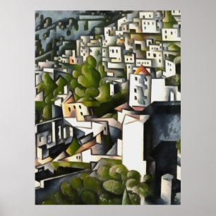 Poster Casas Abandonadas De Abstrato Art De Kayakoy