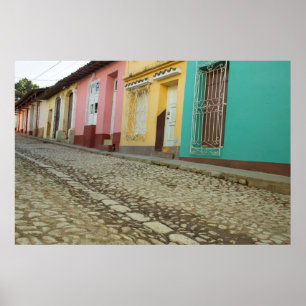 Poster Casas alinham-se à Rua, Cuba
