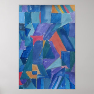 Poster Casas Cubistas de Canossa em Colinas Azuis no Queb