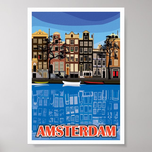 Póster Casas de Amsterdã (Frente)