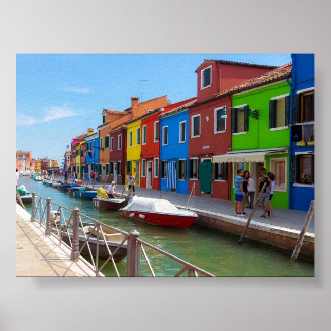 Poster Casas de Burano (Frente)