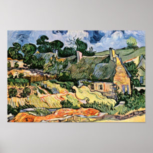 Póster Casas de campo Thatched em Cordevilledeutsch: