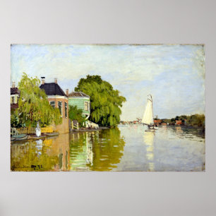 Póster Casas de Claude Monet no Achterzaan