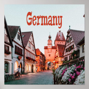 Poster Casas de Linhas da Alemanha