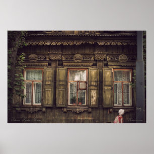 Poster Casas de madeira Siberian (projeto por