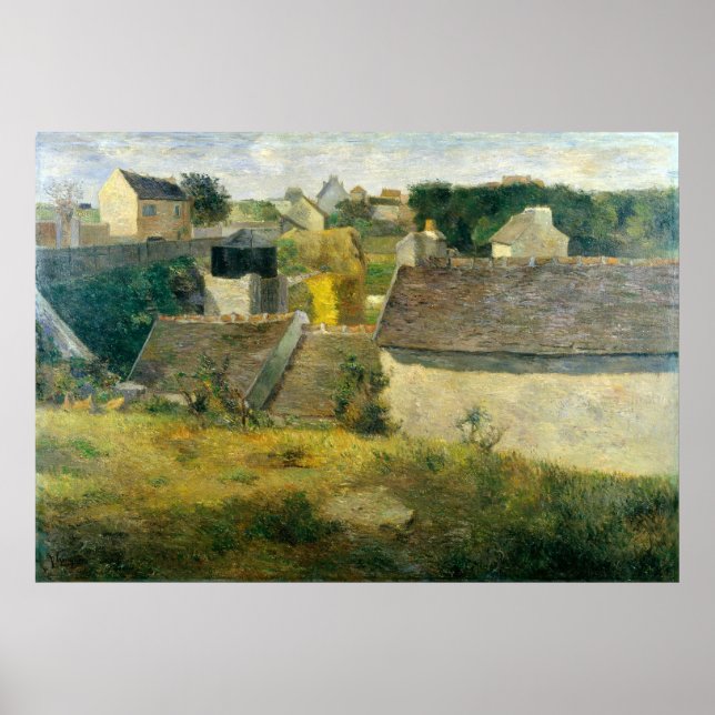 Poster Casas de Paul Gauguin em Vaugirard (Frente)