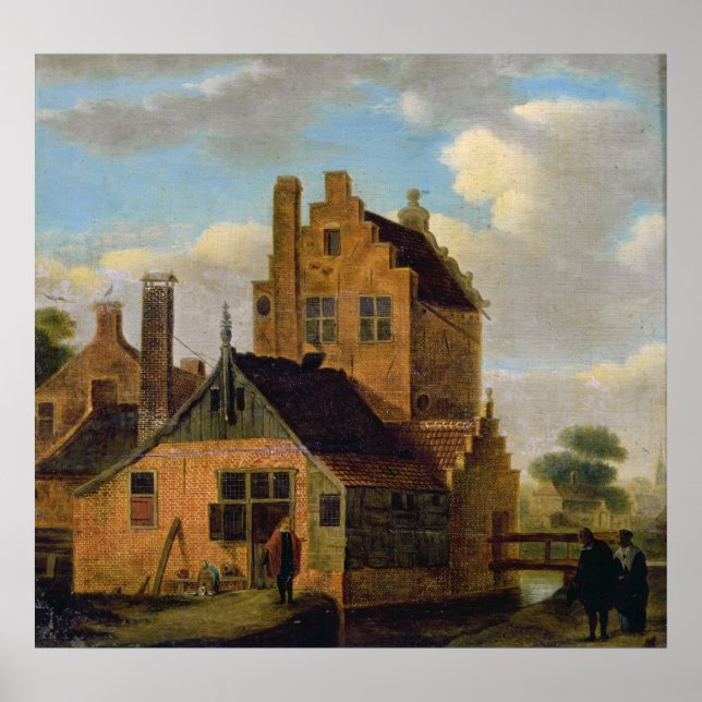 Póster Casas de tijolos (Frente)