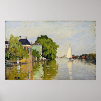 Poster Casas do Achterzaan - Claude Monet