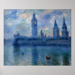 Poster Casas do Parlamento, Londres (1900-1901)