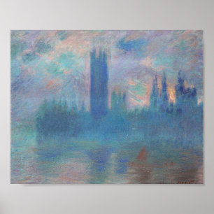 Poster Casas do Parlamento (Londres), Monet