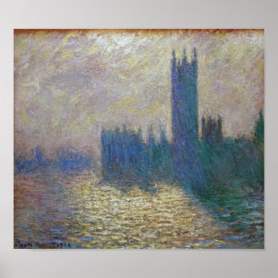 Poster Casas do Parlamento (Londres), Monet