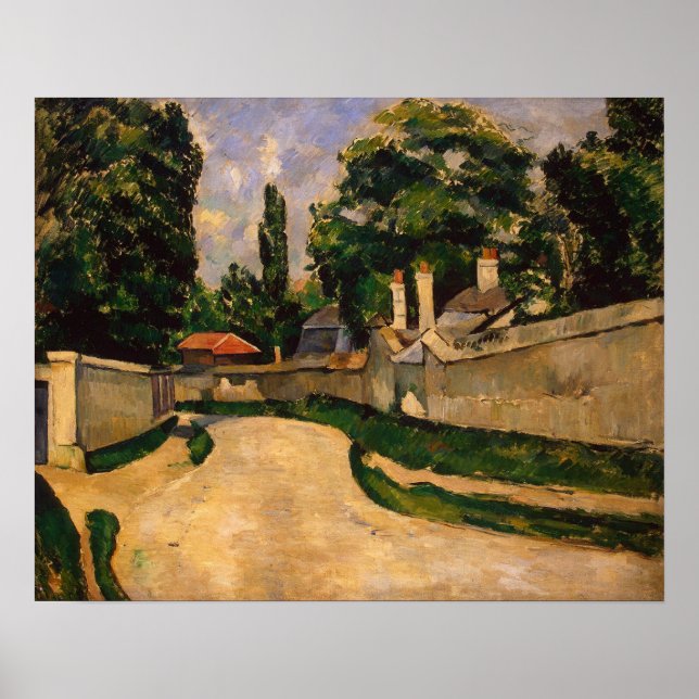 Poster Casas em uma estrada, c.1881 (Frente)