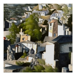 Póster Casas Históricas na Encosta de Levissihan Kayakoy