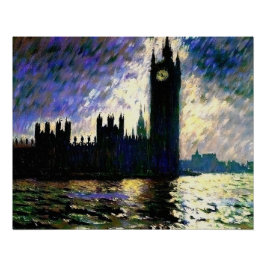 Póster Casas impressionistas do Parlamento