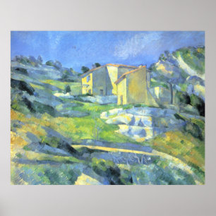 Poster Casas na Provença Paul Cezanne