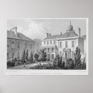 Póster Casas no quadrado dos cirurgiões, Edimburgo