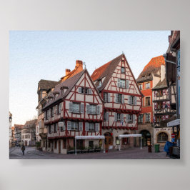 Poster Casas típicas em Colmar