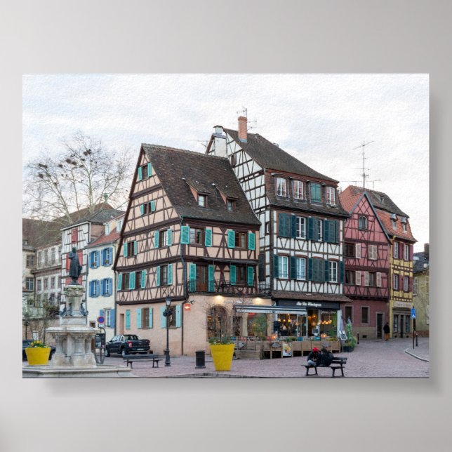 Poster Casas típicas em Colmar (Frente)