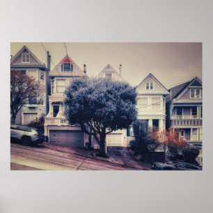 Poster Casas Vitorianas na Colina São Francisco