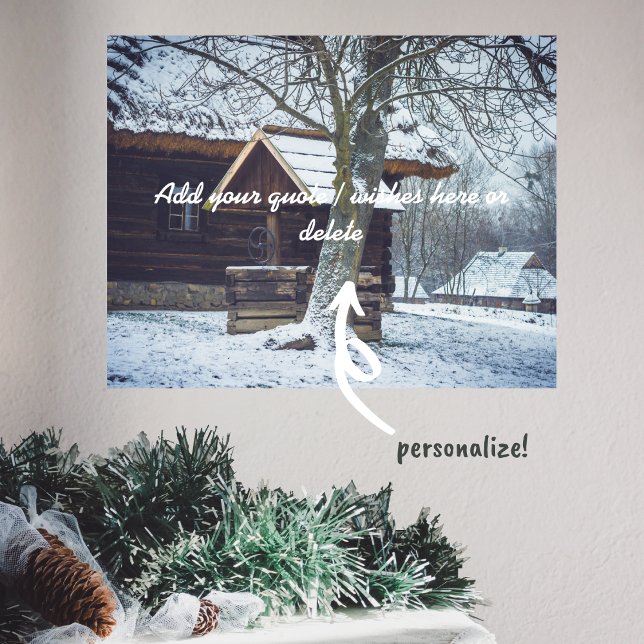 Poster Casca de campo na neve (Criador carregado)